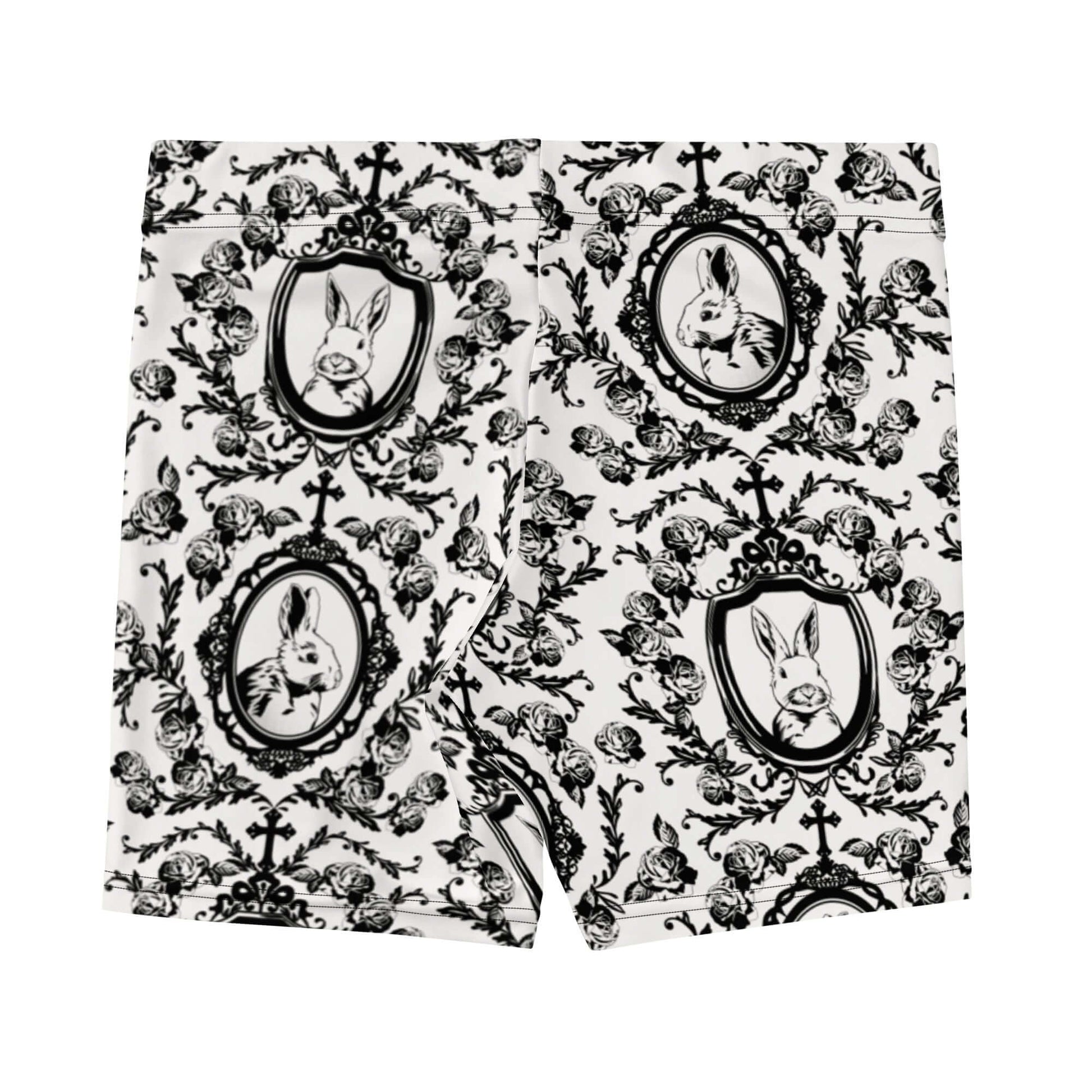 Stylish Queen's Beloved Bunny Shorts featuring a playful bunny print, perfect for lounging or a day out.