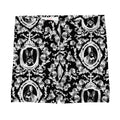 Stylish Queen's Beloved Bunny Shorts feature a chic black and white design, perfect for lounging or showing off.