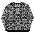 Elevate your style with the Queen's Beloved Bunny Sweatshirt, featuring elegant black-and-white motifs in a cozy design.
