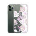 Stylish and protective Anniversary iPhone® Clear Case, featuring a floral design and easy-to-use flexible sides.