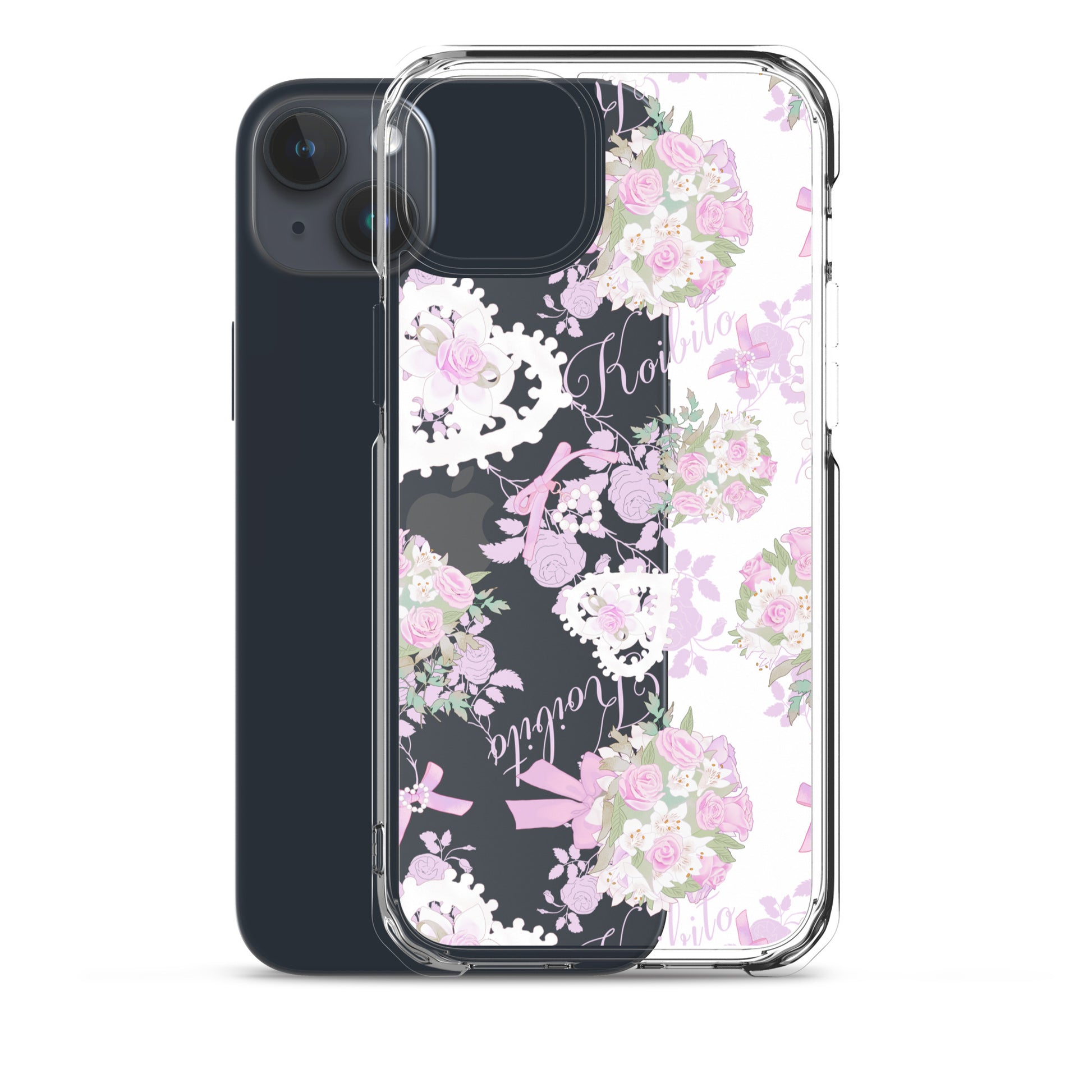 Stylish Anniversary iPhone® Clear Case features a solid back, flexible sides, and precise port openings for easy access.