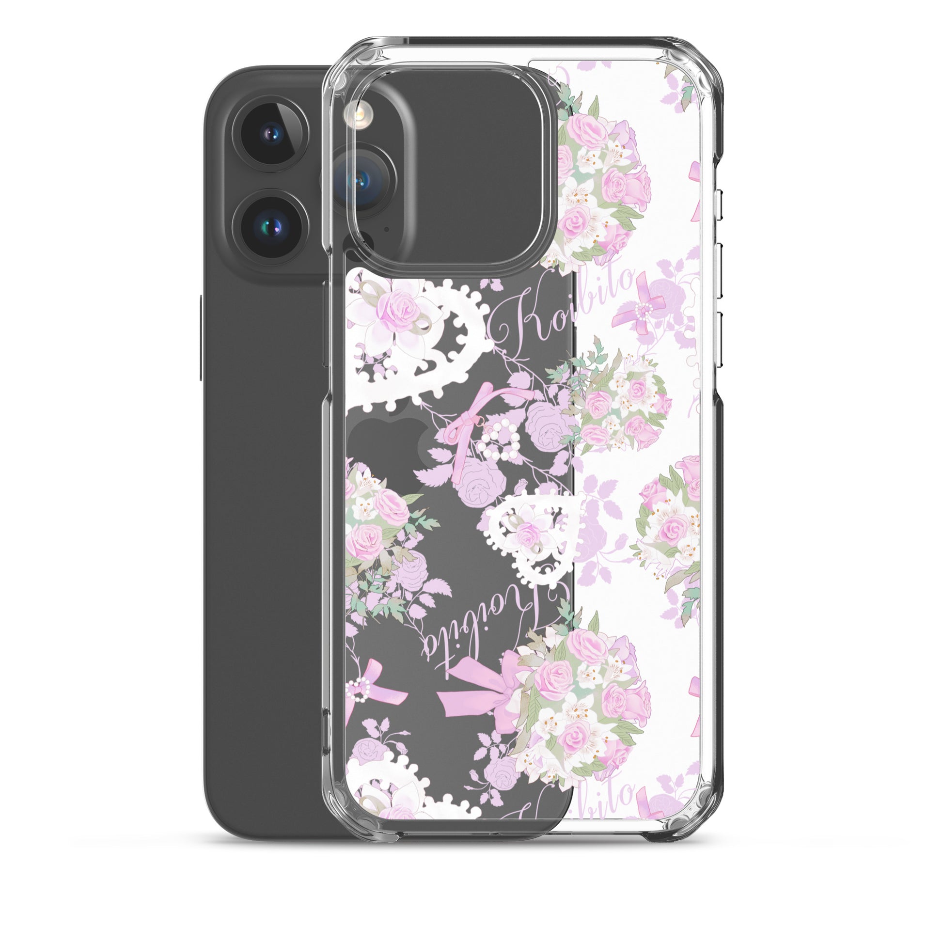 Stylish Anniversary iPhone® Clear Case offers protection with a solid back and flexible sides for easy handling.