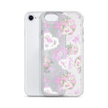 Stylish Anniversary iPhone® Clear Case featuring floral designs, offering protection from scratches and dust.