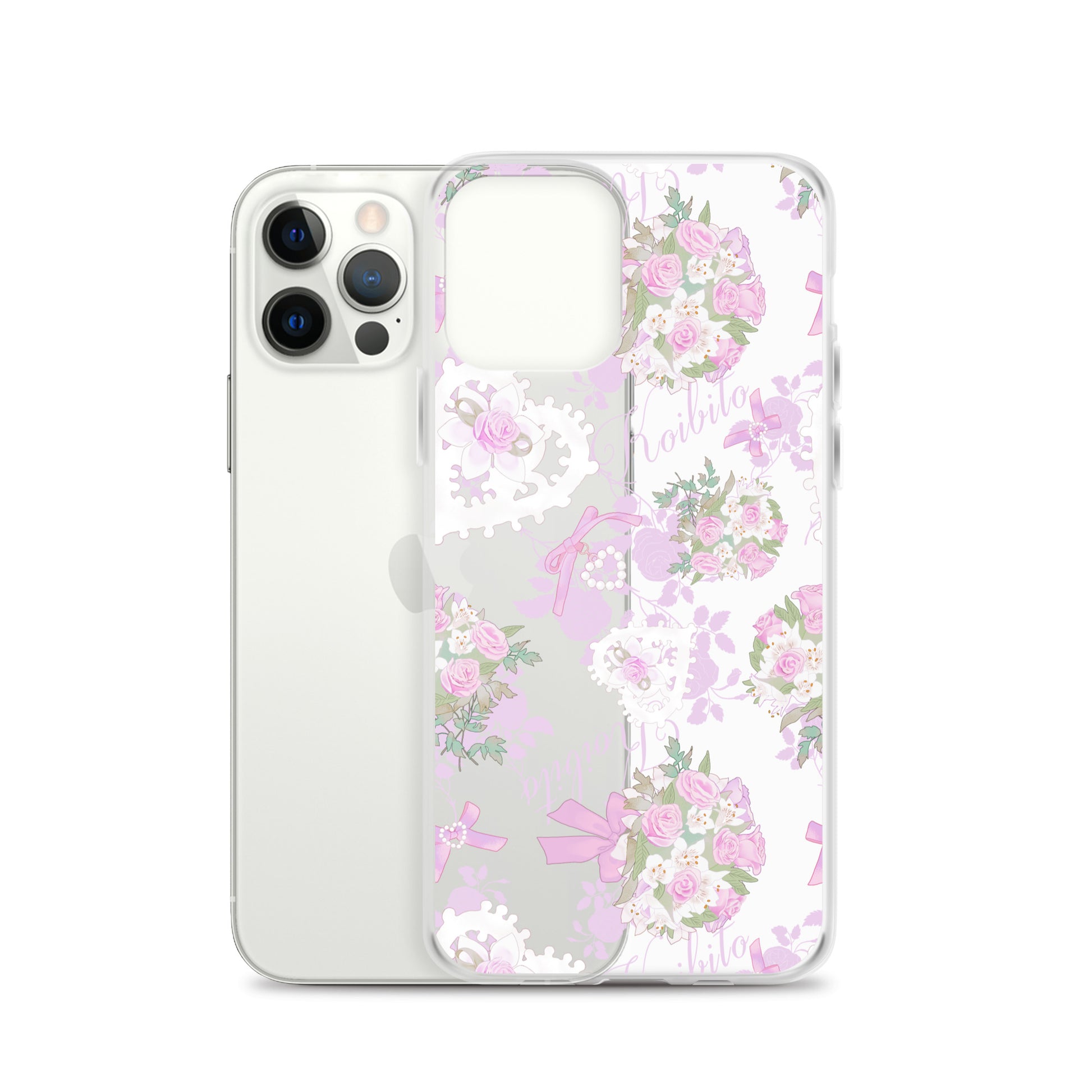 Stylish Anniversary iPhone® Clear Case offers protection with a solid back and flexible sides for easy use.