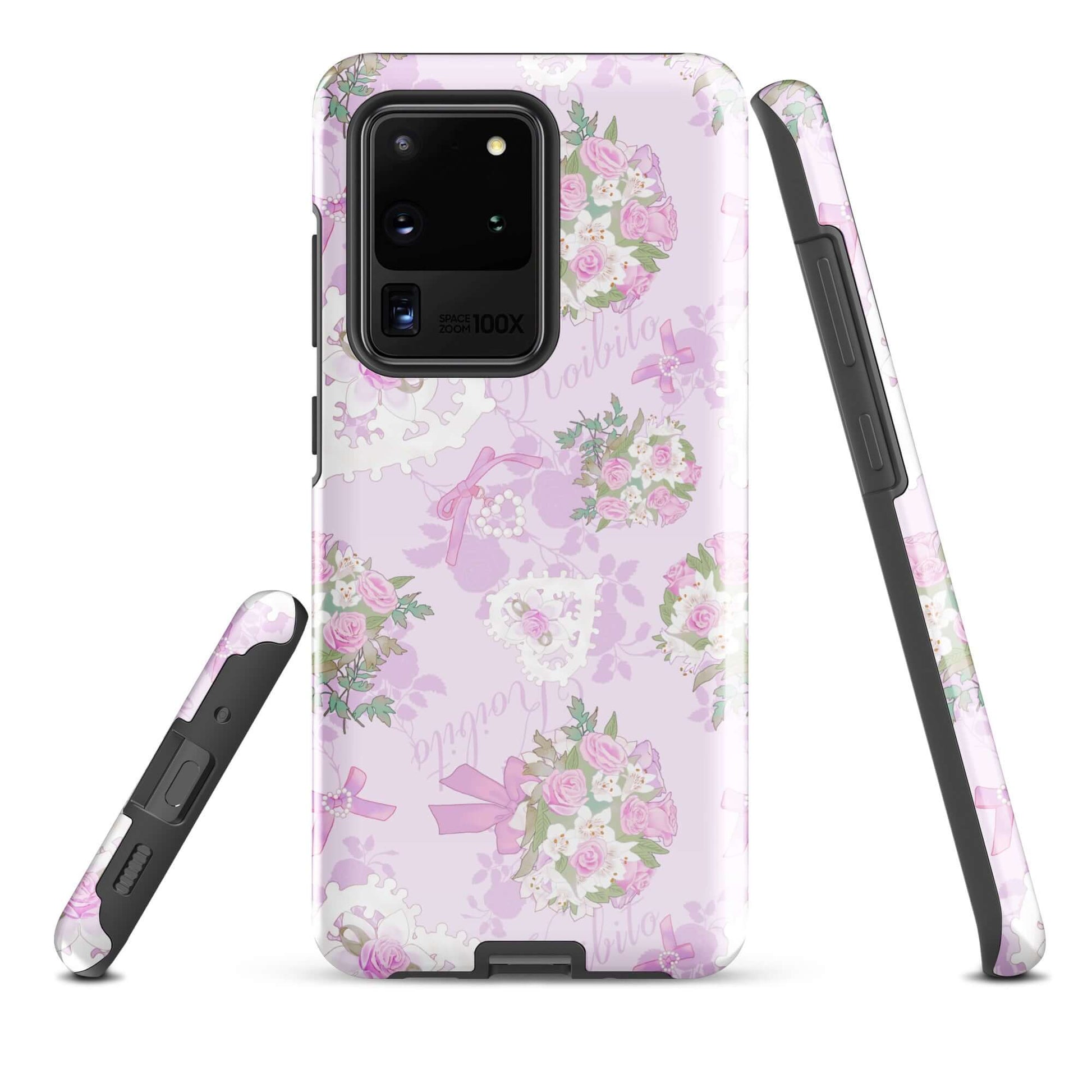 Stylish Anniversary Samsung® Tough Case featuring floral design, ensuring protection and elegance for your device.