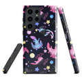 Stylish Axolotl Samsung® Tough Case features vibrant designs and dual-layer protection for ultimate phone safety.