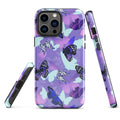 Stylish Butterfly iPhone® Tough Case features a dual-layer design for maximum protection and impact absorption.