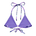 Stylish Butterfly Padded String Bikini Top in eco-friendly fabric, perfect for summer beach outings.