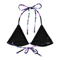 Stylish Butterfly Padded String Bikini Top featuring eco-friendly materials and adjustable straps for summer fun.