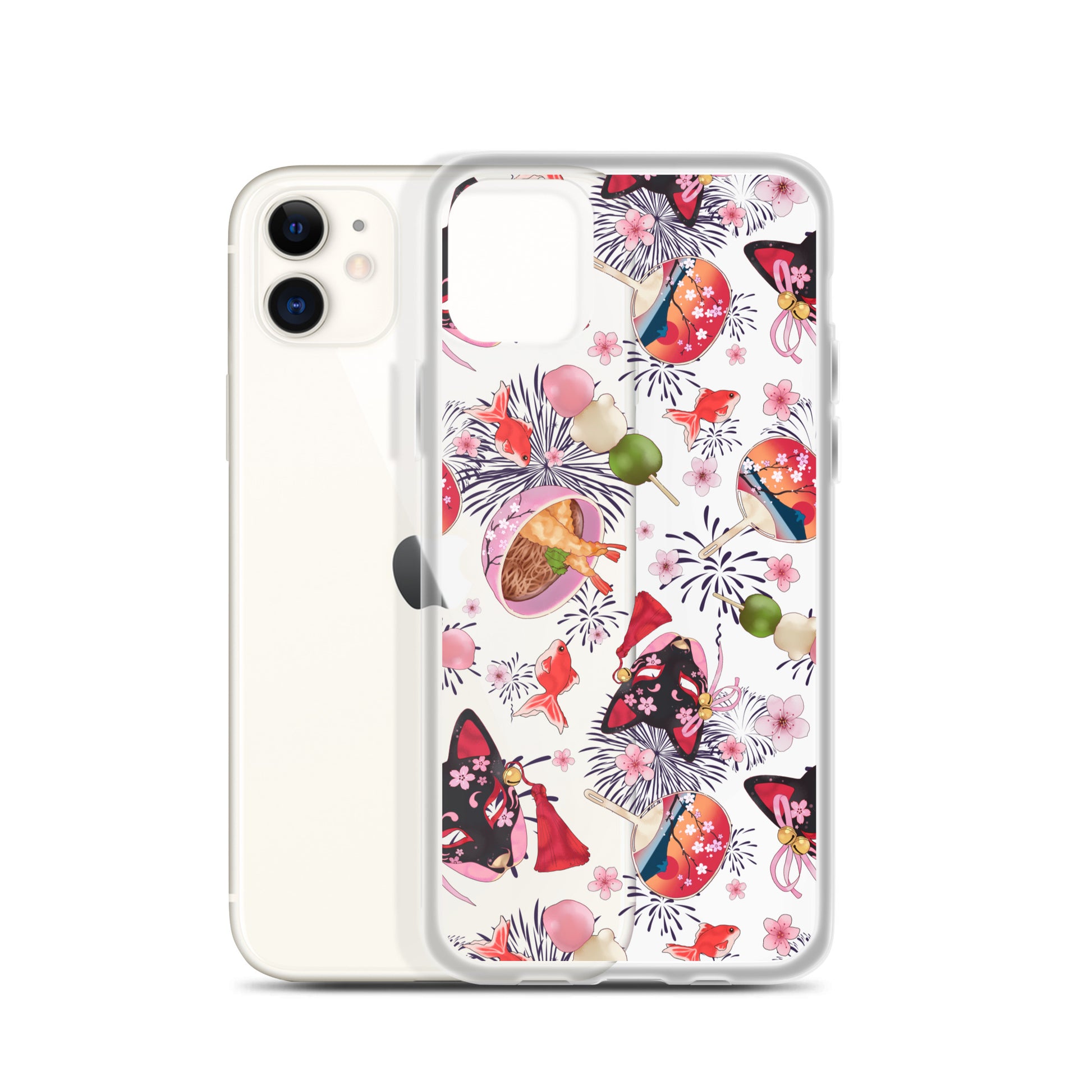 Protect your phone in style with the Matsuri iPhone® Clear Case, featuring a vibrant design and flexible fit.