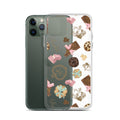 Royal Cookie iPhone® Clear Case features a stylish design, offering protection from scratches and dirt while enhancing your phone’s look.
