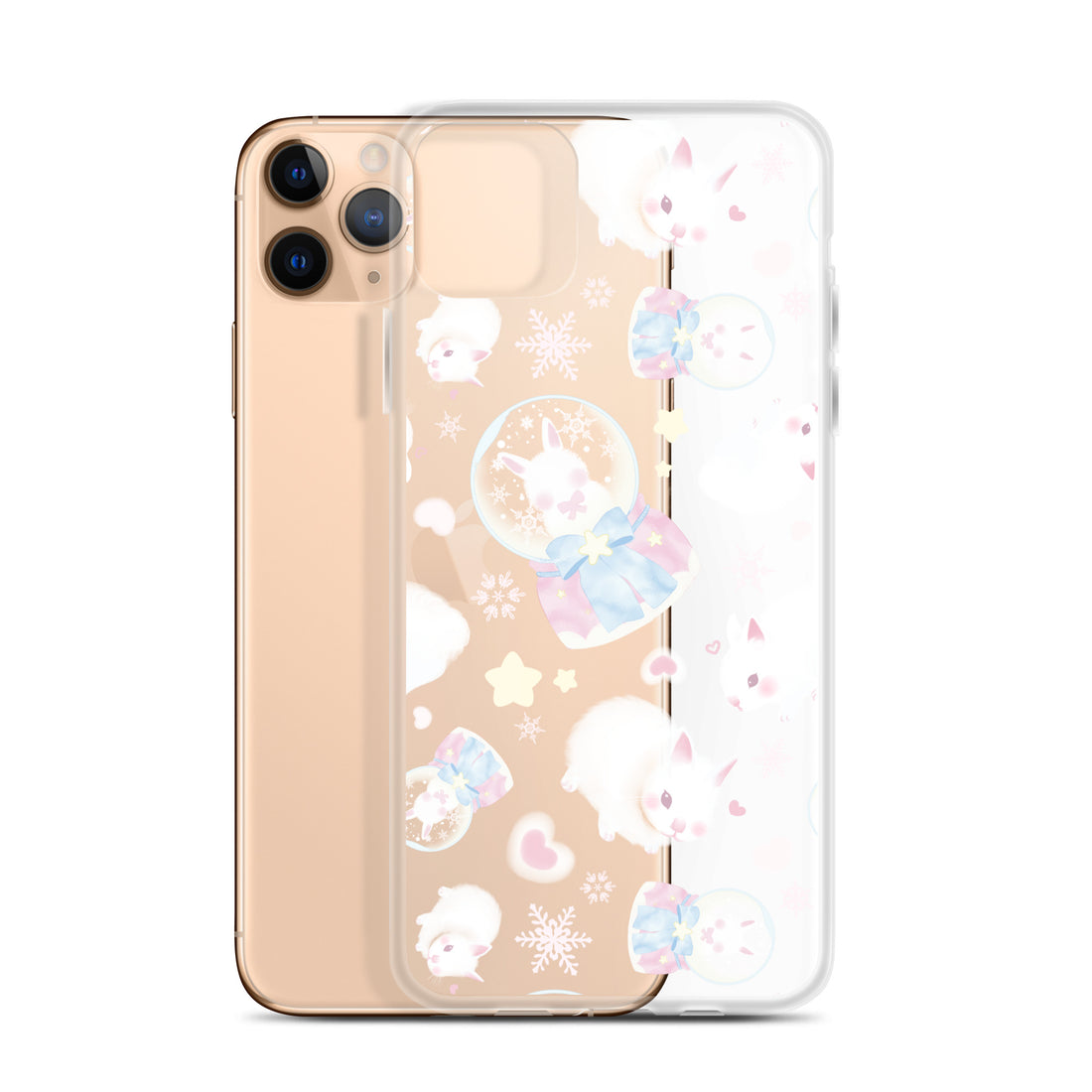 Sleek Snow Bunny iPhone® Clear Case offers stylish protection from dust and scratches for your device.