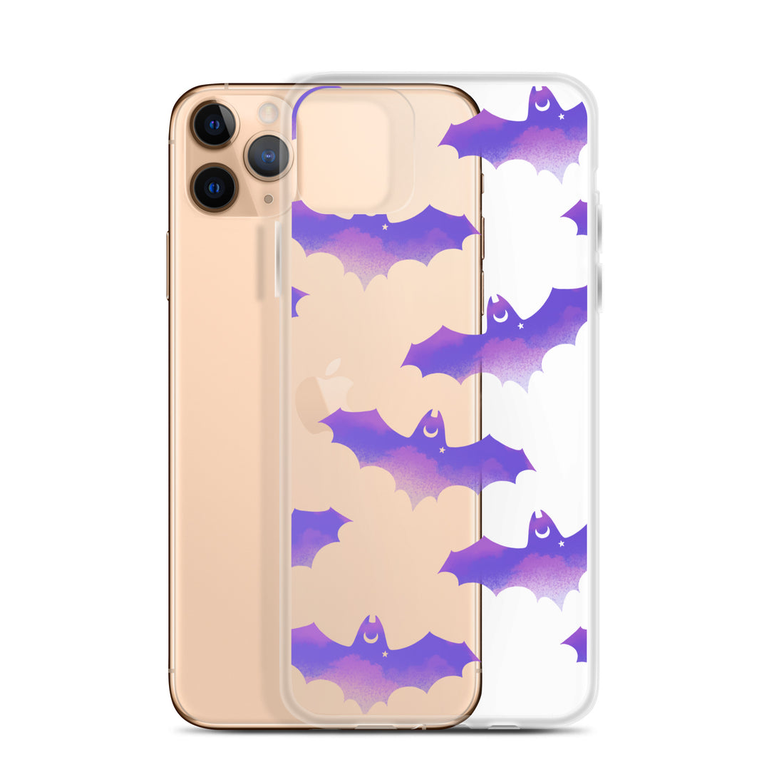 Protect your iPhone® stylishly with the Morrigan iPhone® Clear Case featuring a sleek design and flexible fit.