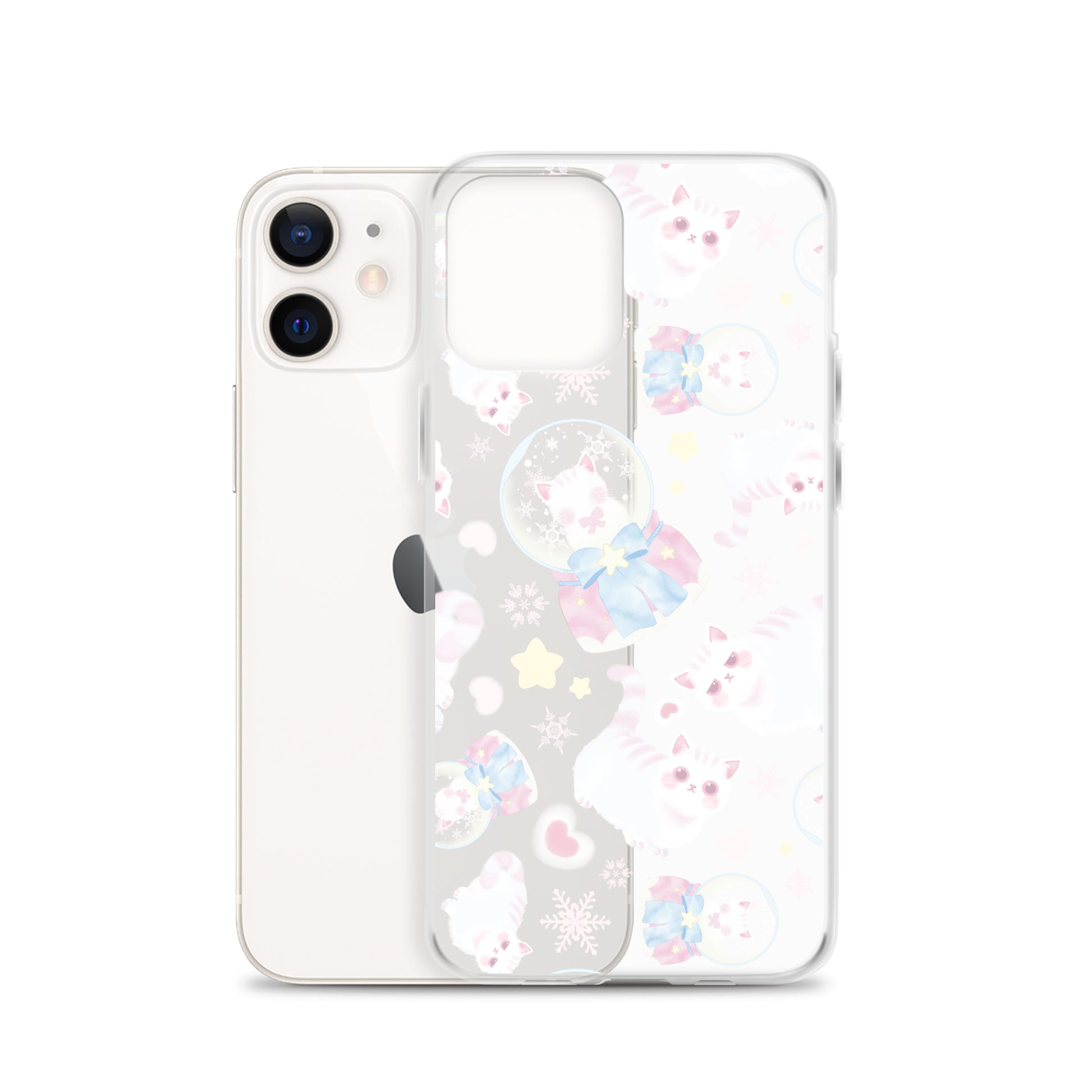Protect your iPhone® in style with the Snow Kitten iPhone® Clear Case, featuring adorable kitten designs.