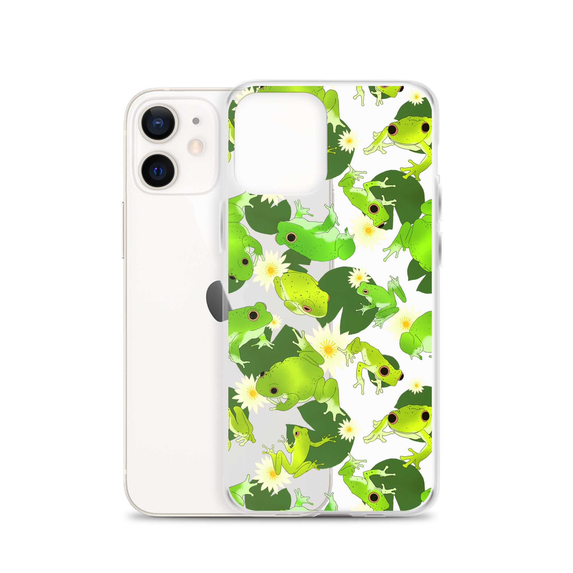 Protect your phone stylishly with the Kero-kero iPhone® Clear Case featuring vibrant frog designs.
