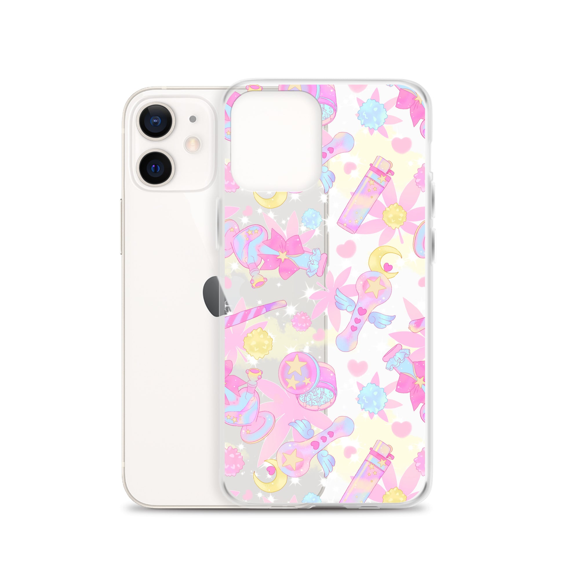 Sleek Indica Magica iPhone® Clear Case protects against scratches and dirt, featuring a solid polycarbonate back.