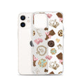 Stylish Royal Cookie iPhone® Clear Case featuring a colorful cookie design, perfect for protection and style.