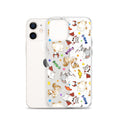 Trick or Treaters iPhone® Clear Case features colorful pet designs, offering scratch protection and easy access to ports.