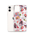 Matsuri iPhone® Clear Case features a vibrant design, offering protection from scratches and easy access to ports.