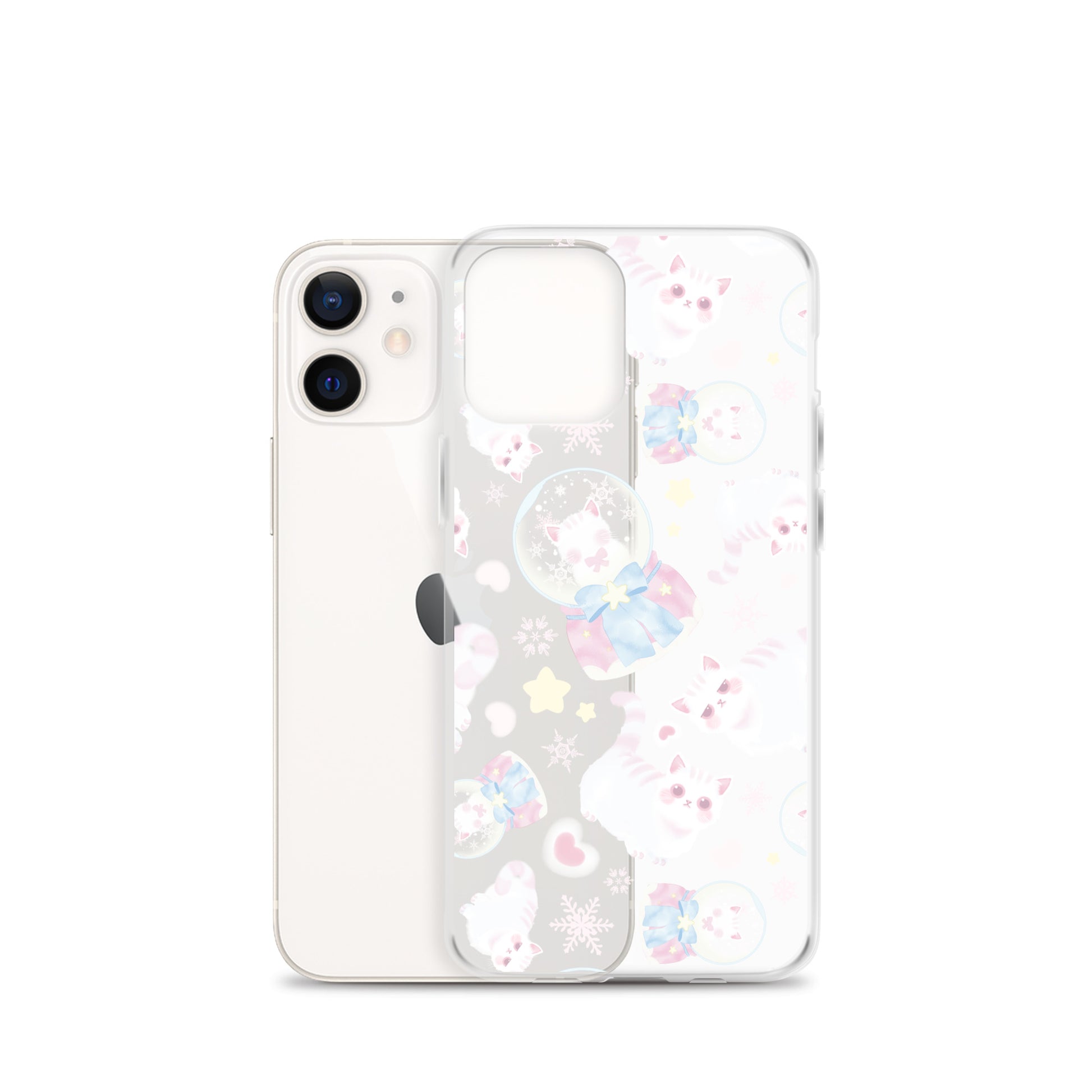 Stylish Snow Kitten iPhone® Clear Case offers protection against scratches and dirt with a flexible, see-through design.