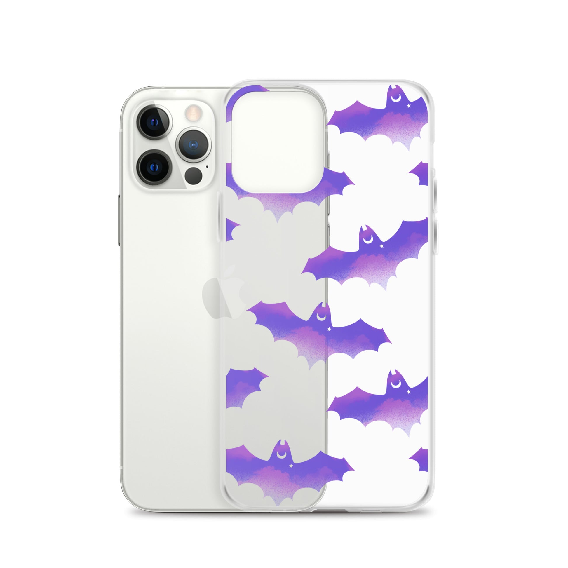 Sleek Morrigan iPhone® Clear Case featuring a solid back and flexible sides for optimal protection and style.