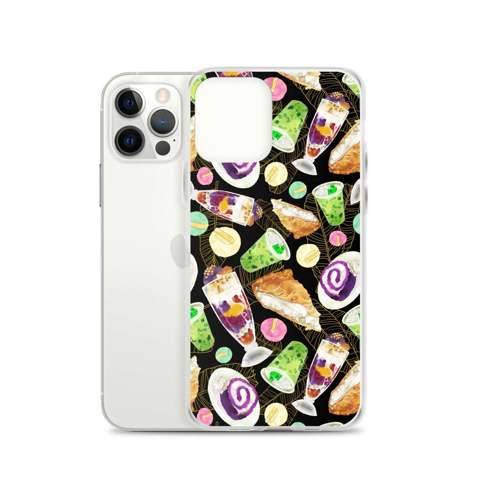 Showcase your love for sweets with the Filipino Dessert iPhone® Clear Case, featuring vibrant ube rolls and halo-halo.
