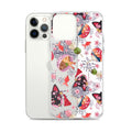 Stylish Matsuri iPhone® Clear Case featuring vibrant designs, offering protection against scratches and dirt.