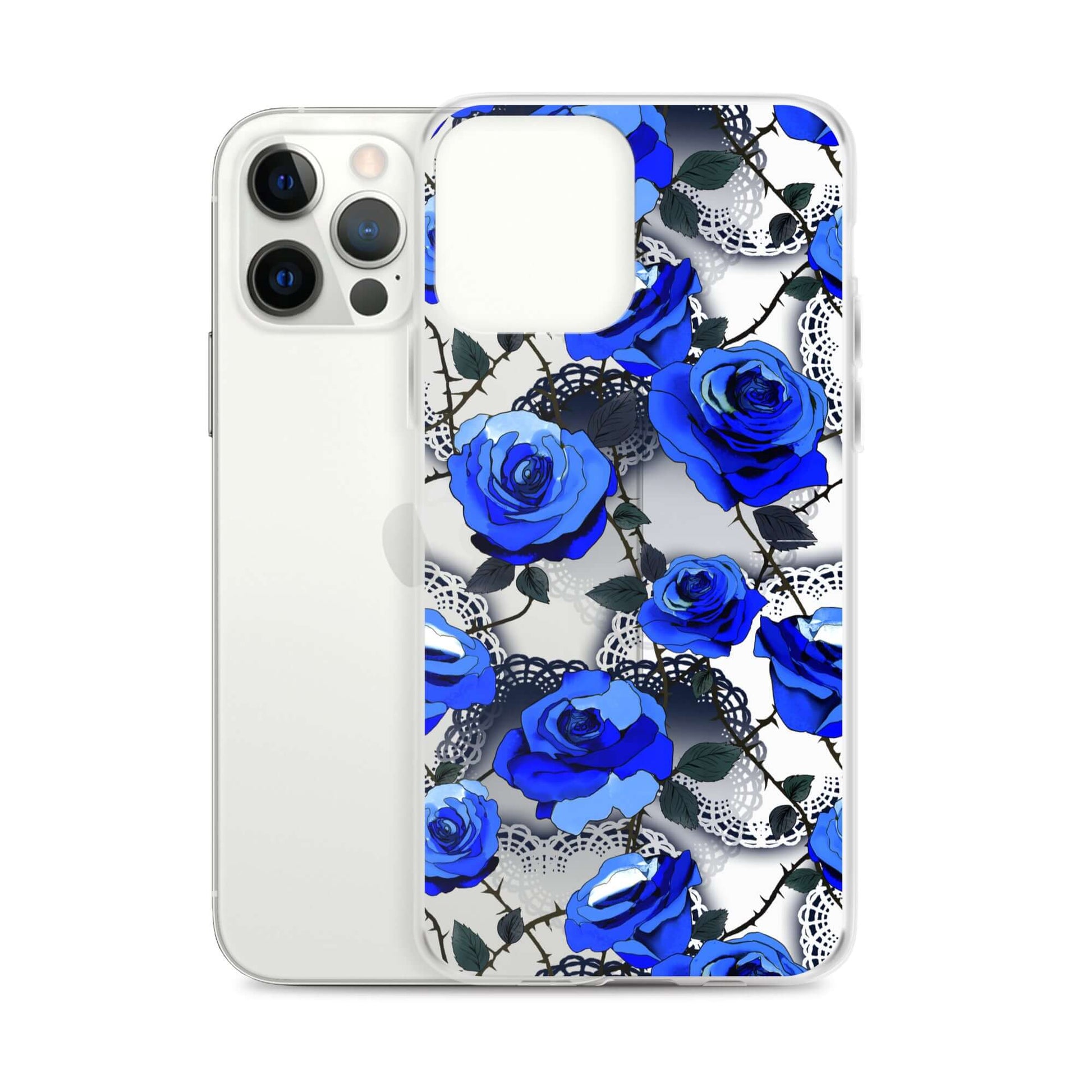 Stylish Enchanted Rose iPhone® Clear Case (Transparent) offers protection with a sleek design and easy access to ports.