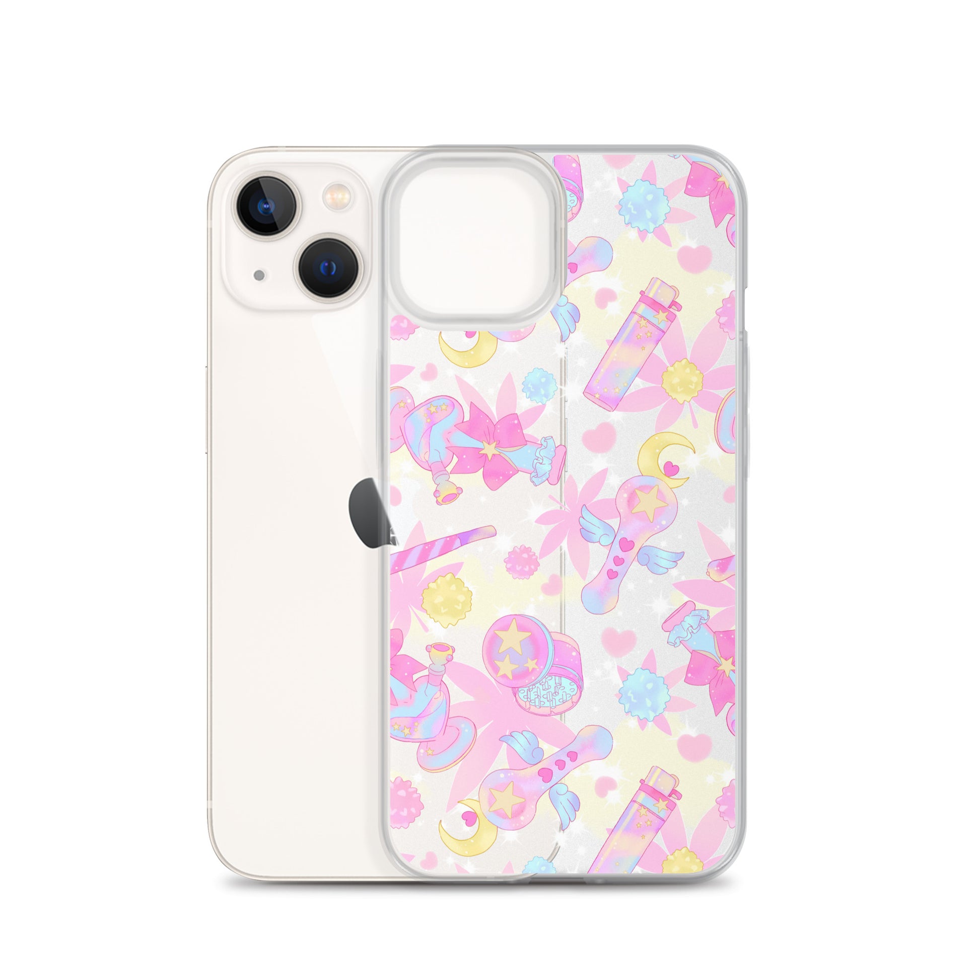 Stylish Indica Magica iPhone® Clear Case featuring a protective design against scratches and dirt for ultimate durability.