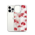 Protect your phone stylishly with the Higanbana iPhone® Clear Case, featuring a vibrant floral design.