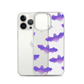 Protect your iPhone with the Morrigan iPhone® Clear Case, featuring a sleek design and vibrant bat graphics.