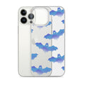 Stylish Lilith iPhone® Clear Case featuring a unique bat design, protecting against scratches and dirt.