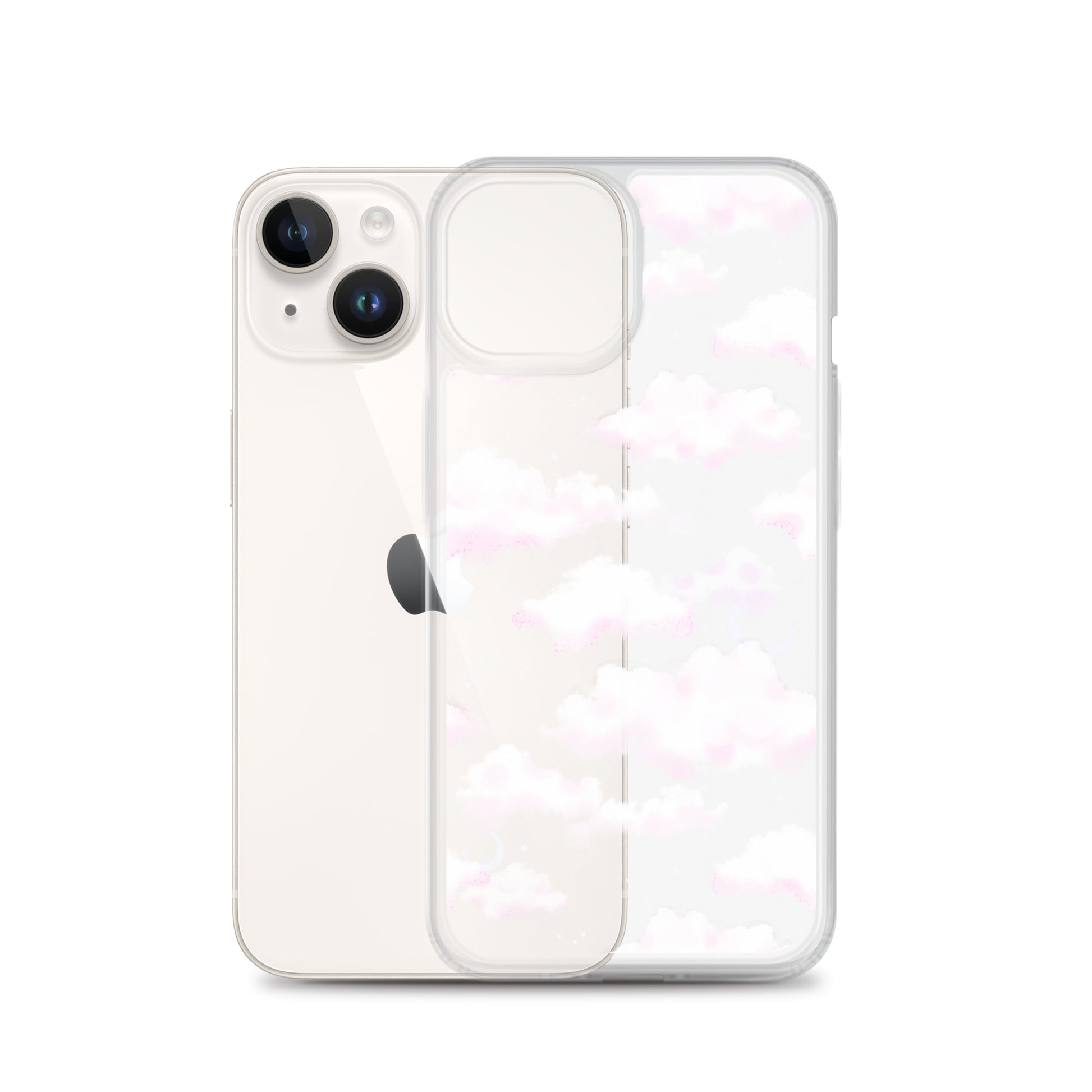 Cloudy Sky iPhone® Clear Case features a chic design, protecting your phone while showcasing a dreamy cloudy pattern.