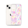 Stylish Indica Magica iPhone® Clear Case featuring a colorful design, protecting against scratches and dirt.