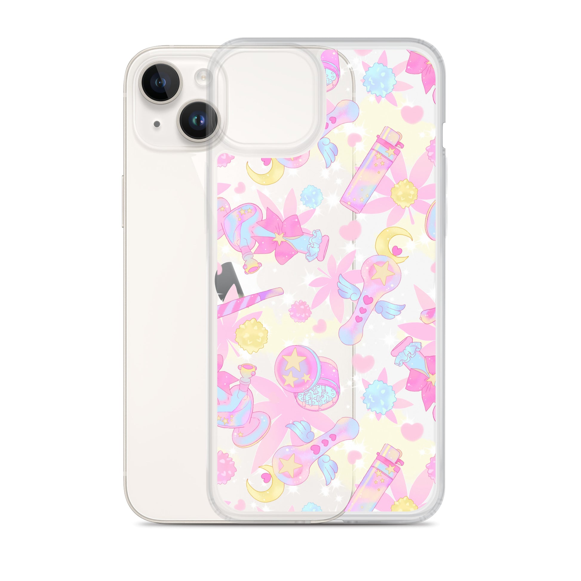 Stylish Indica Magica iPhone® Clear Case features a flexible design that protects against scratches and dirt.