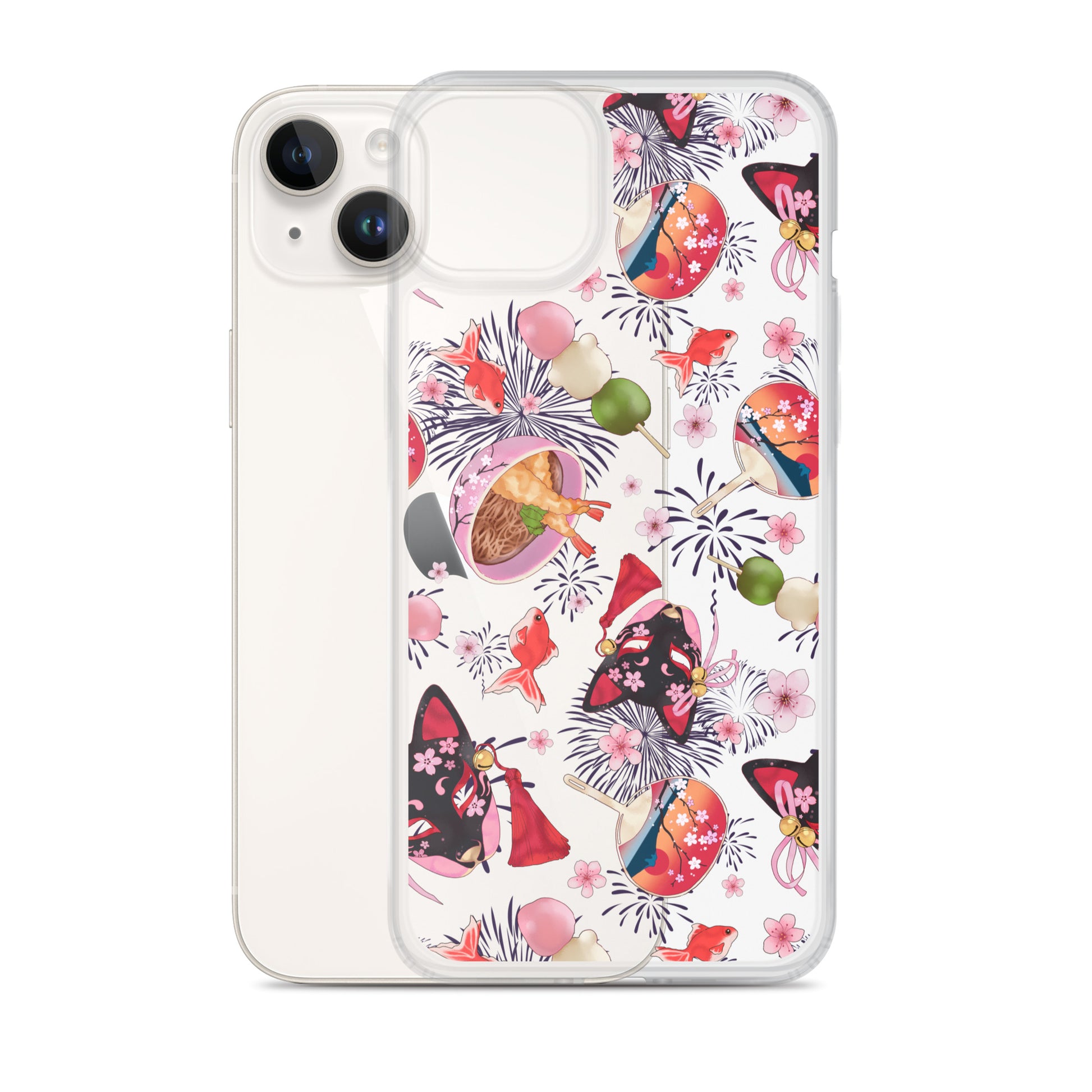 Matsuri iPhone® Clear Case features vibrant designs and offers protection from scratches and dirt while ensuring easy access.