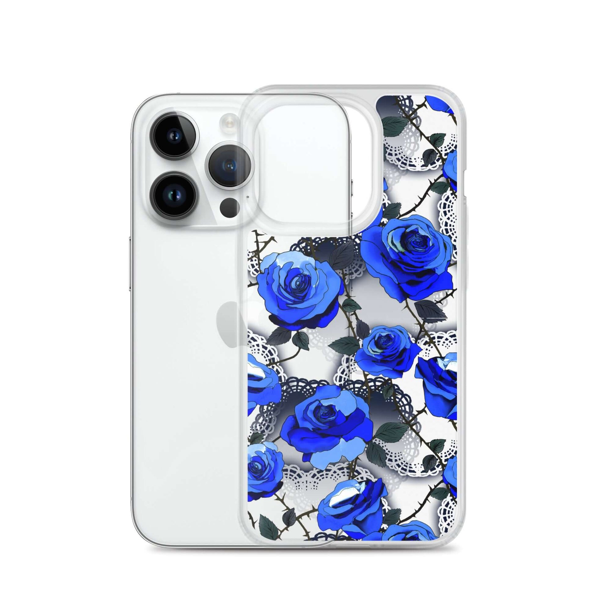 Stylish Enchanted Rose iPhone® Clear Case (Transparent) offers durable protection with a beautiful floral design.