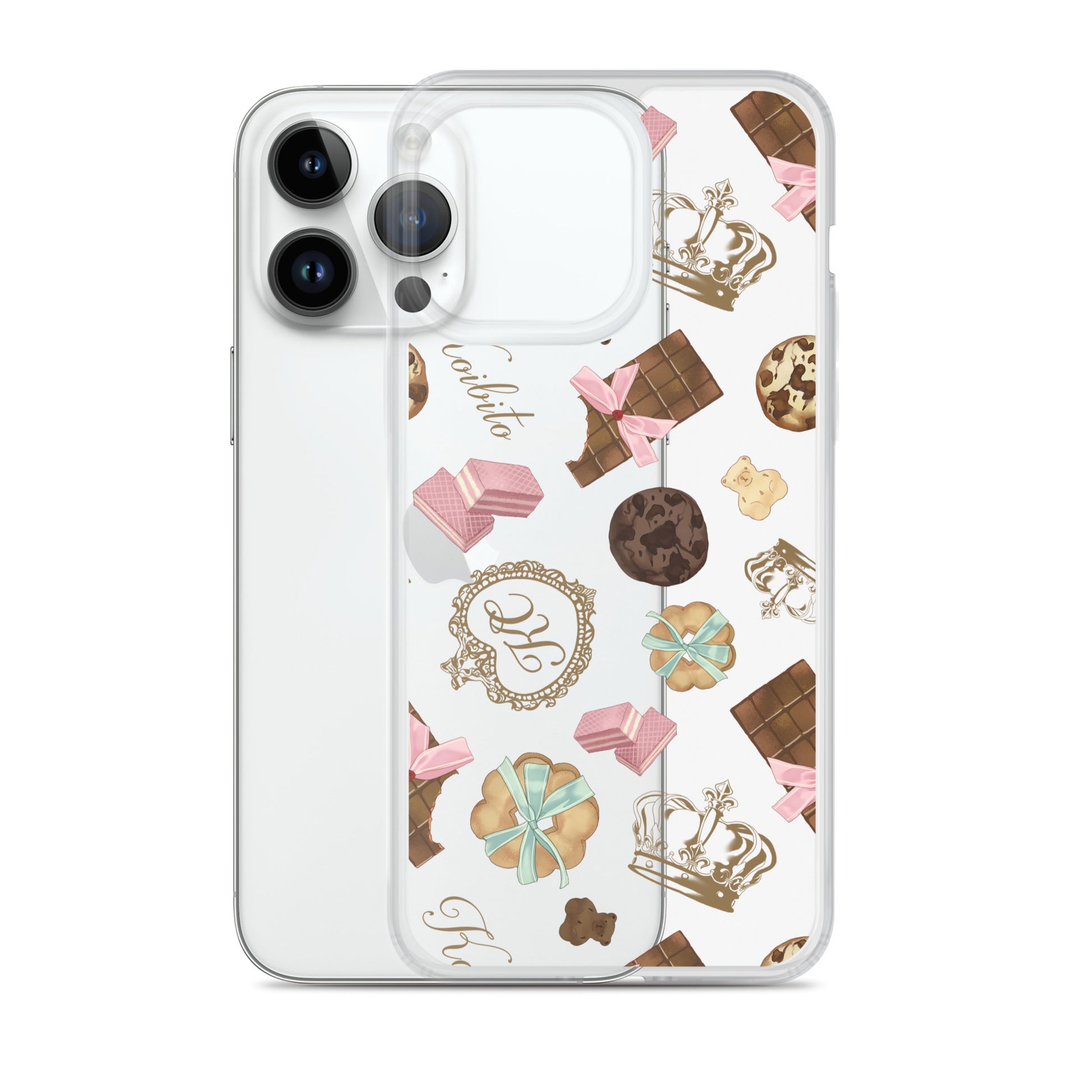 Stylish Royal Cookie iPhone® Clear Case with a flexible design, protecting your phone from scratches and dirt.