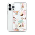 Parasol Bunny iPhone® Clear Case features adorable bunnies and umbrellas, protecting your phone stylishly and securely.
