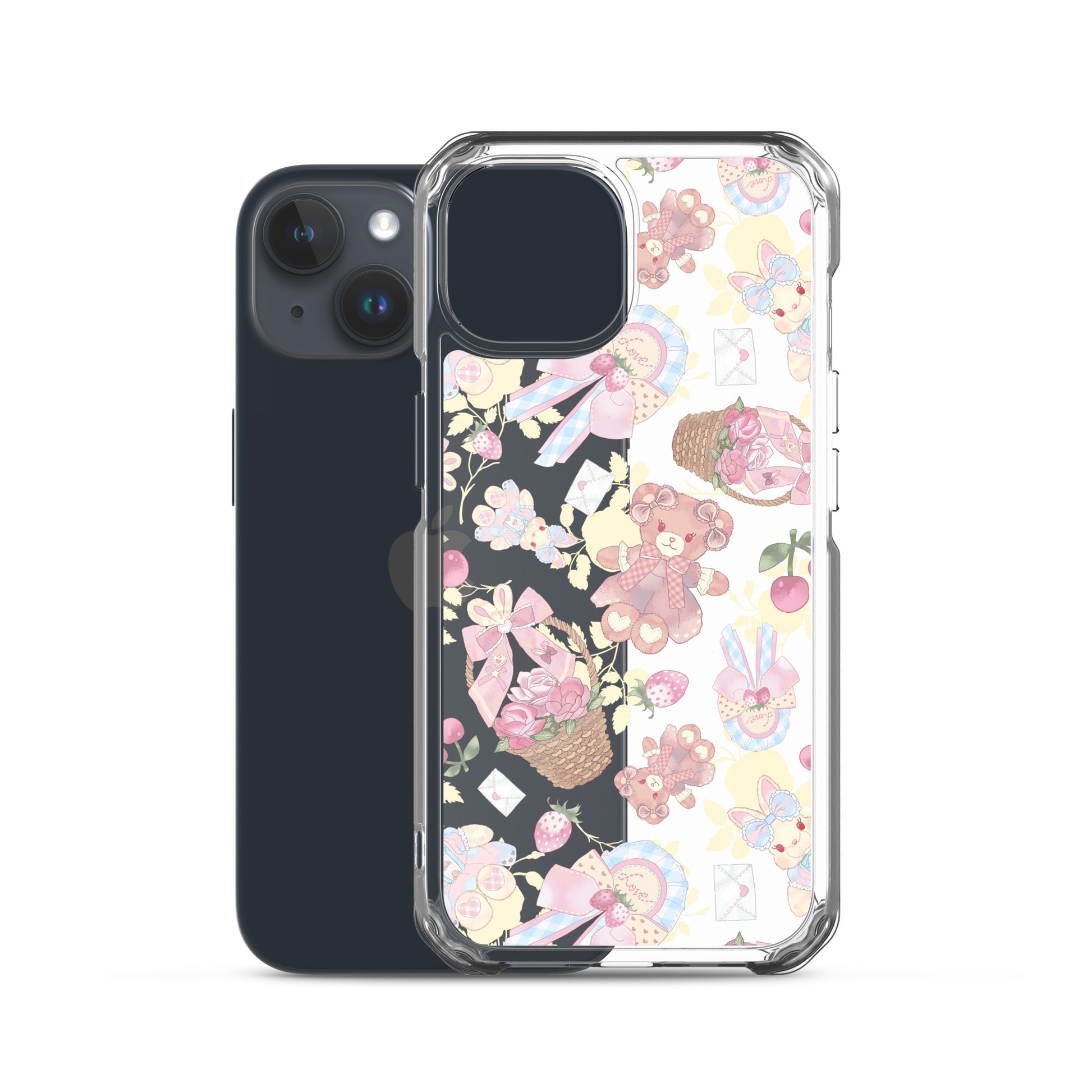 Protect your iPhone® stylishly with the Sweet Teddy iPhone® Clear Case, featuring a cute teddy bear design.