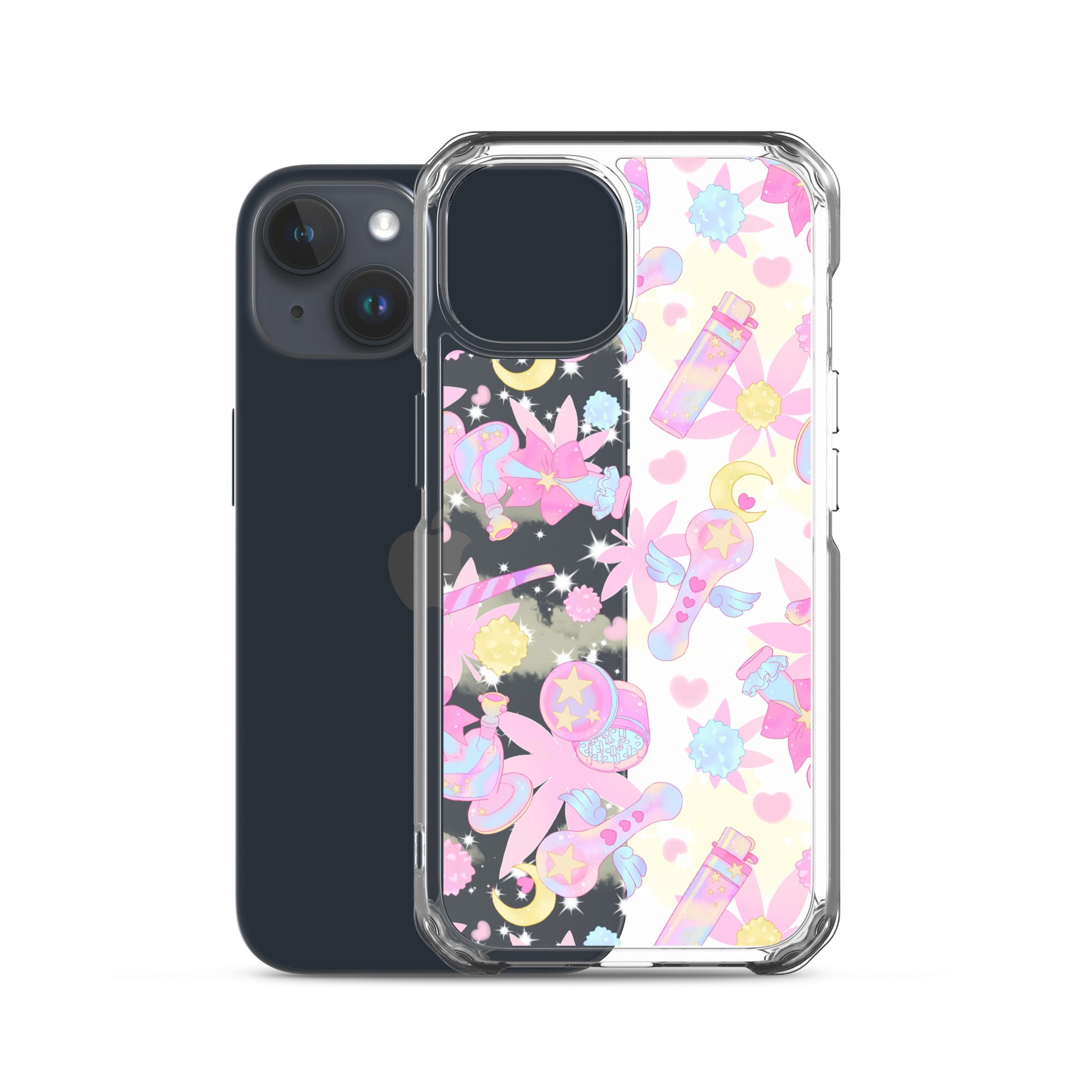 Stylish Indica Magica iPhone® Clear Case offering scratch protection with flexible sides and precise port openings.