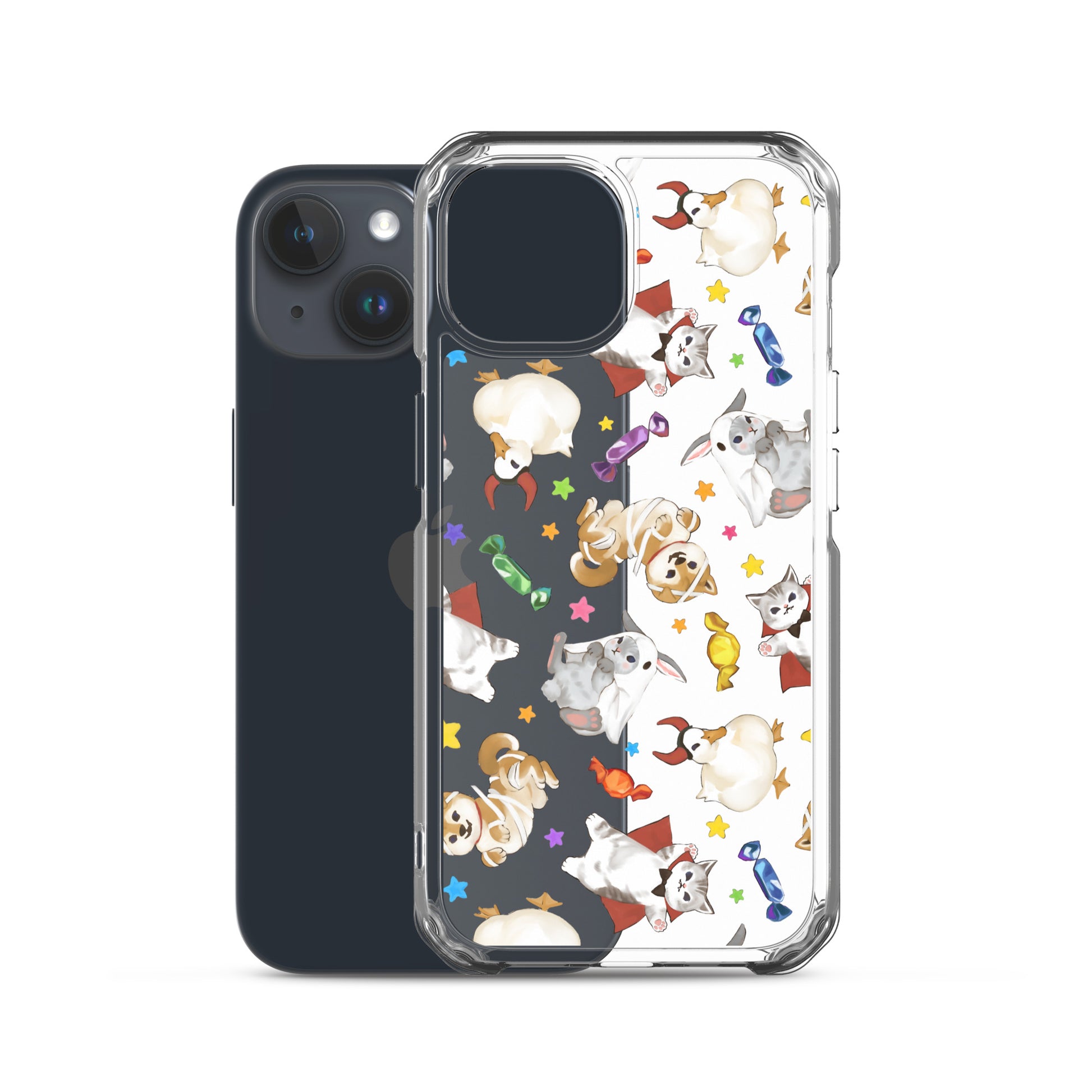 Protect your iPhone® with the Trick or Treaters iPhone® Clear Case, featuring playful designs and durable construction.