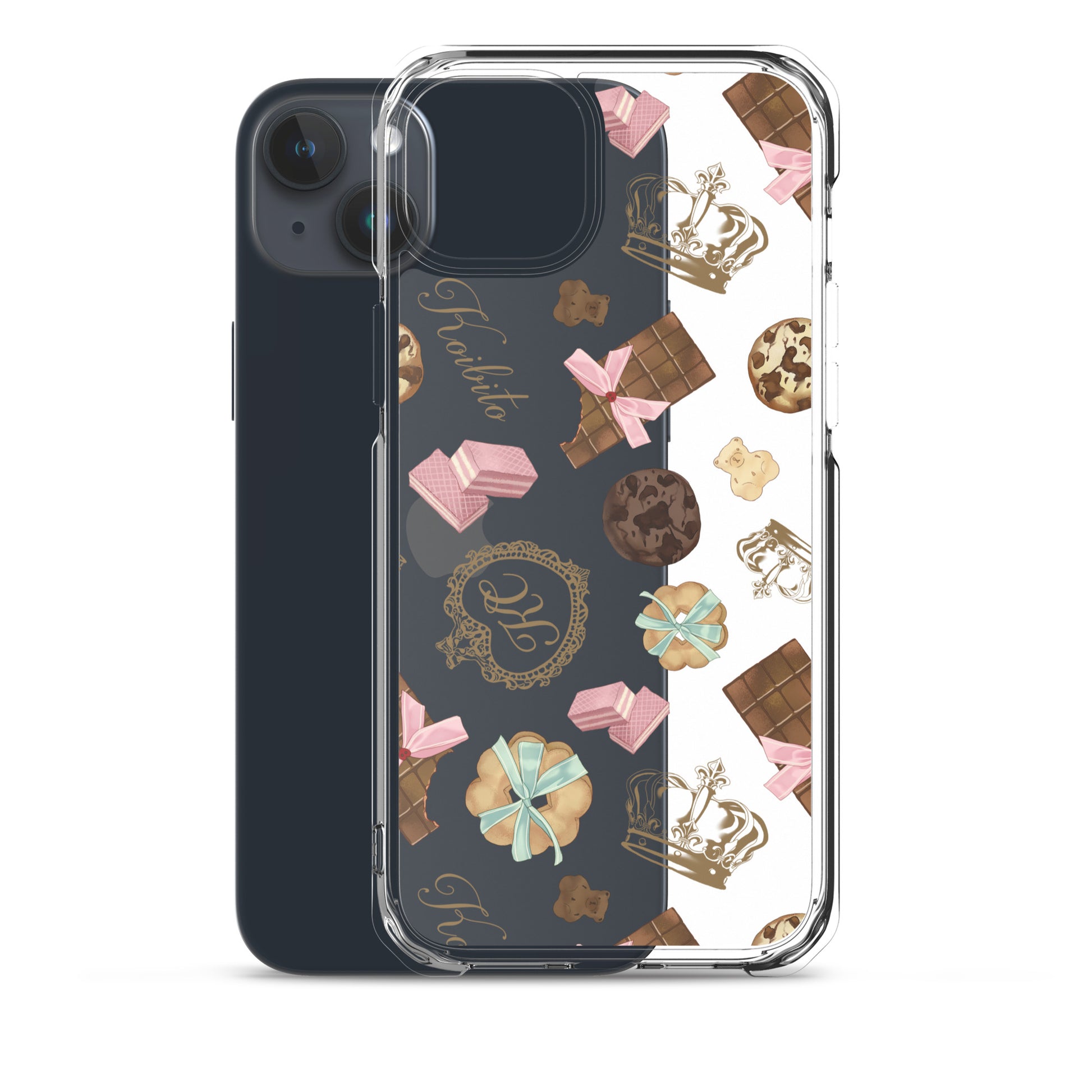 Royal Cookie iPhone® Clear Case showcases a stylish design, offering protection from scratches and dirt.