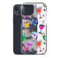 Protect your phone with the Monster Party iPhone® Clear Case, featuring vibrant designs and easy access to ports.