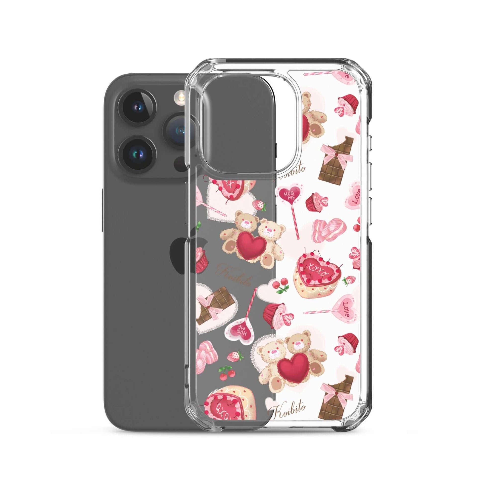 Stylish Sugar Sweetheart iPhone® Clear Case features a cute design, protecting against scratches and dirt effortlessly.