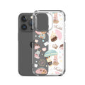 Sleek Parasol Bunny iPhone® Clear Case featuring adorable bunnies, flexible design, and durable protection for your device.