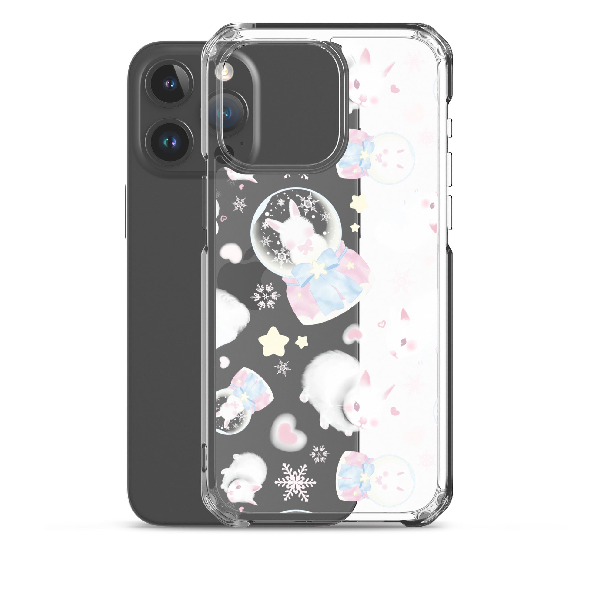 Sleek Snow Bunny iPhone® Clear Case offers stylish protection against scratches and dirt with a flexible design.