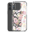 Stylish Sweet Teddy iPhone® Clear Case showcasing adorable bear patterns, perfect for protecting your phone effortlessly.