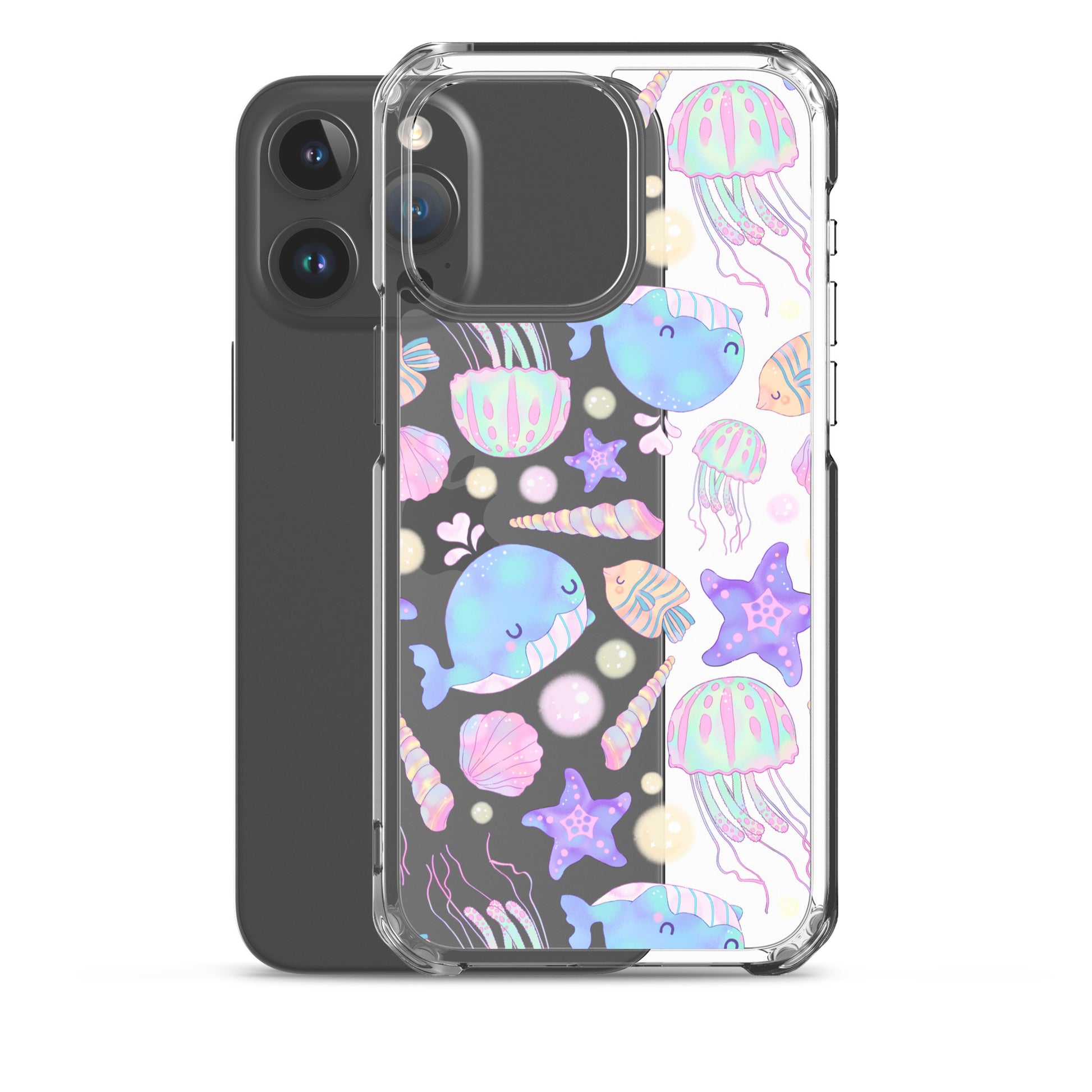 Protect your iPhone® in style with the Under the Sea iPhone® Clear Case, featuring vibrant ocean-themed designs.