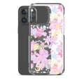 Sleek Indica Magica iPhone® Clear Case showcasing colorful designs, offering protection from scratches and dirt.